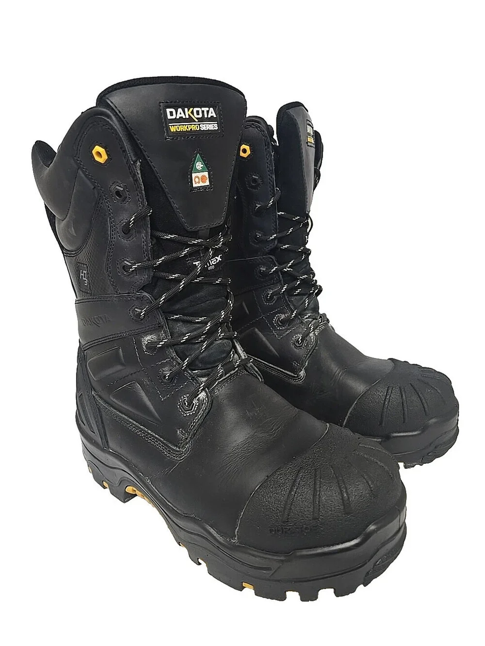 DAKOTA Men's 8901 Composite Toe Composite Plate HD3 Waterproof Boots Black 13M